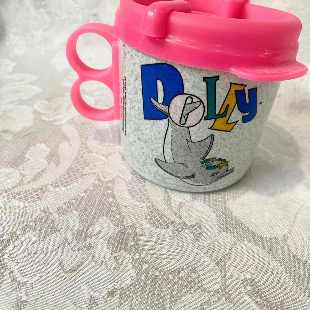 Vintage Turkey Hill Kids Dolphin Name Mug